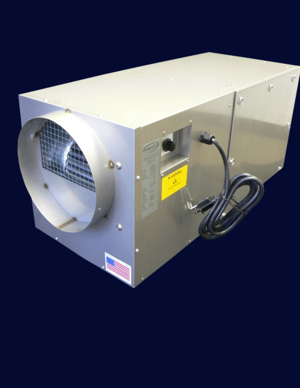 Model: AA0500
Air Flow: 500 CFM 
Mobile Air Purifier