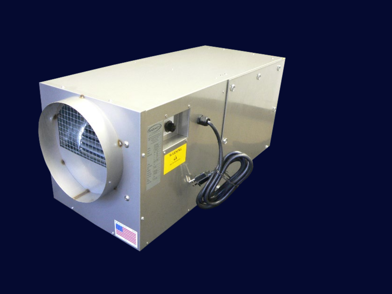 Model: AA0500
Air Flow: 500 CFM 
Mobile Air Purifier