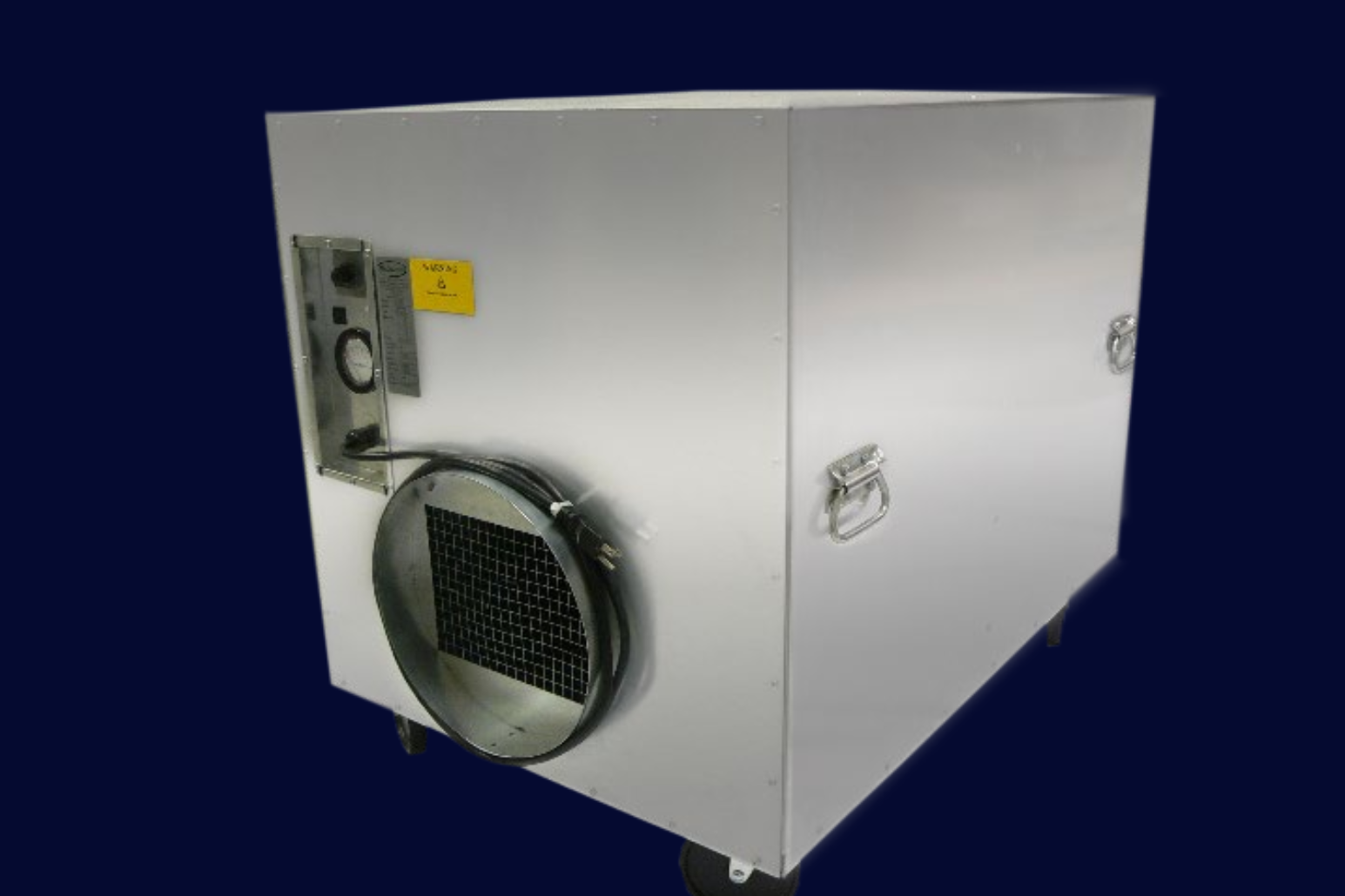 Model: AA2000
Air Flow: 2000 CFM 
Mobile Air Purifier